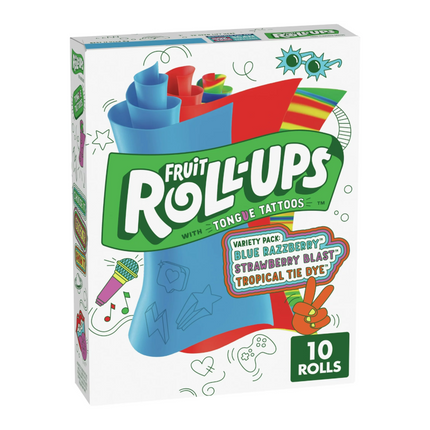 Betty Crocker Fruit Roll Ups Variety Pack 141g (Case of 10)