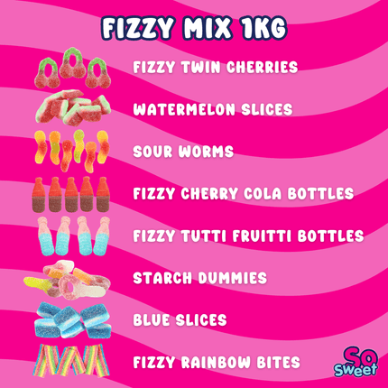 SoSweet Fizzy Sweet Mix 1kg