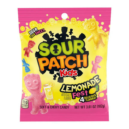 Sour Patch Kids Lemonade Fest Bag 102g USA (Case of 12)