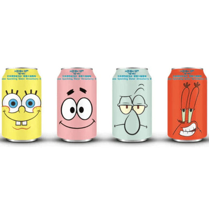 Spongebob Ramune Strawberry Daifuku 330ml Can (Case of 24)