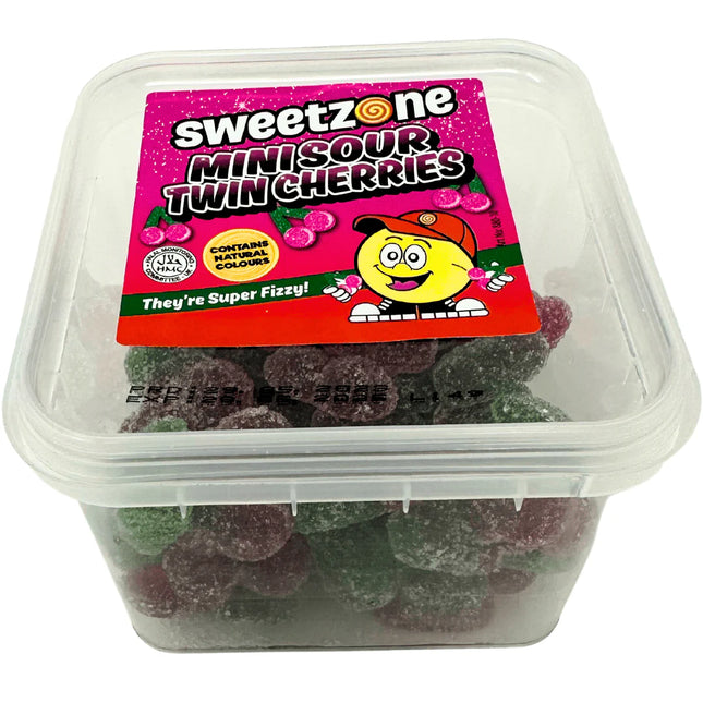 Sweetzone Sour Twin Cherries Mini Tubs 170g (Case of 24)