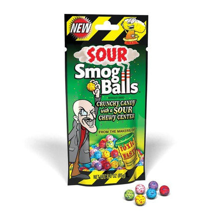 Toxic Waste Sour Smog Balls Gussett Pack 85g (Case of 12)
