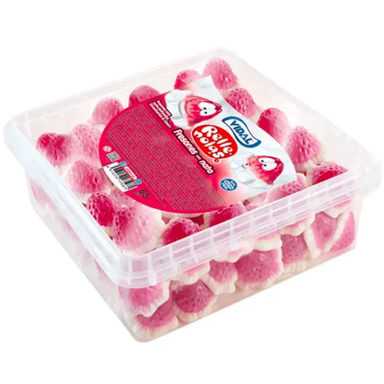 Vidal Jelly Filled Strawberries and Cream Tub 795g