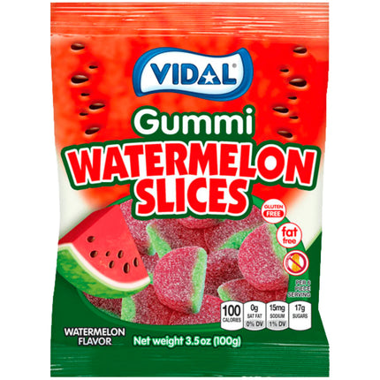 Vidal Watermelon Slices Bag 90g (Case of 14)