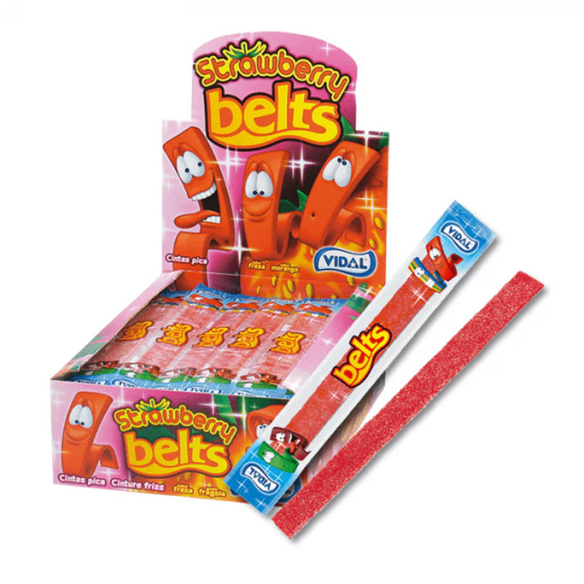 Vidal Wrapped Strawberry Belts 10g (Case of 150)