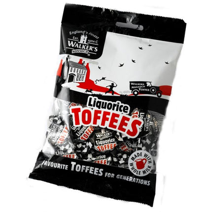 Walkers NonSuch Liquorice Toffee Bag 150g (Case of 12)
