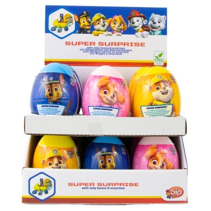 Bip Super Surprise Plastic Egg Paw Patrol 10g (Case of 18)