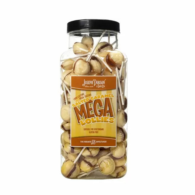 Dobsons Salted Caramel Mega Lollies Jar (90 Lollys)