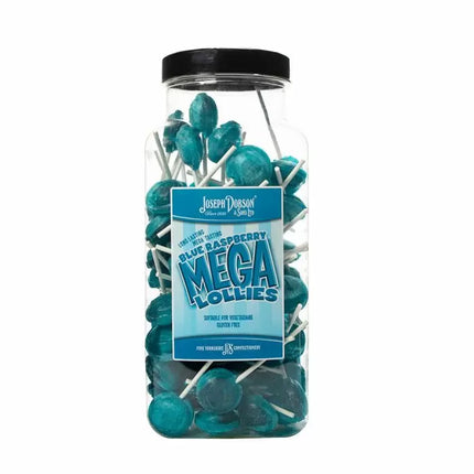 Dobsons Blue Raspberry Mega Lollies Jar (90 Lollys)