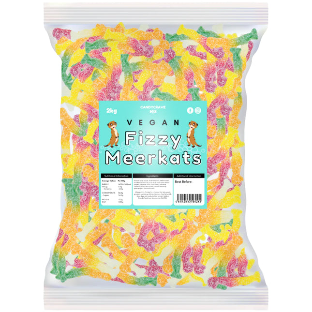 Candycrave Vegan Fizzy Meerkats Bag 2kg