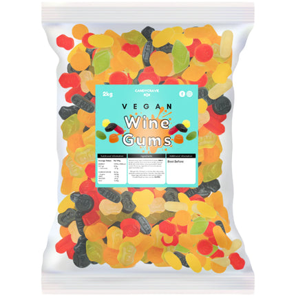 Candycrave Vegan Wine Gums Bag 2kg