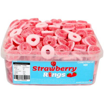 Candycrave Strawberry Rings 600g