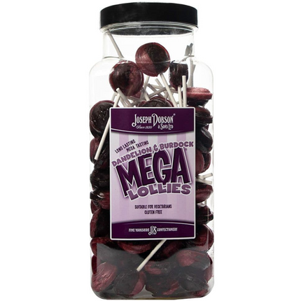 Dobsons Dandelion & Burdock Mega Lollies Jar (90 Lollys)