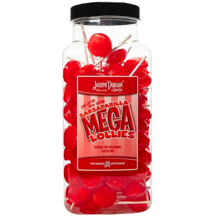 Dobsons Sarsaparilla Mega Lollies Jar (90 Lollys)