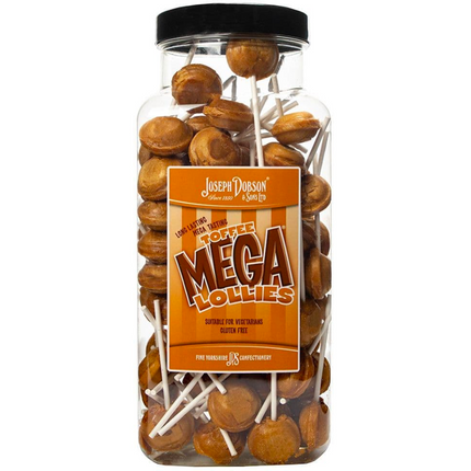 Dobsons Toffee Mega Lollies Jar (90 Lollys)